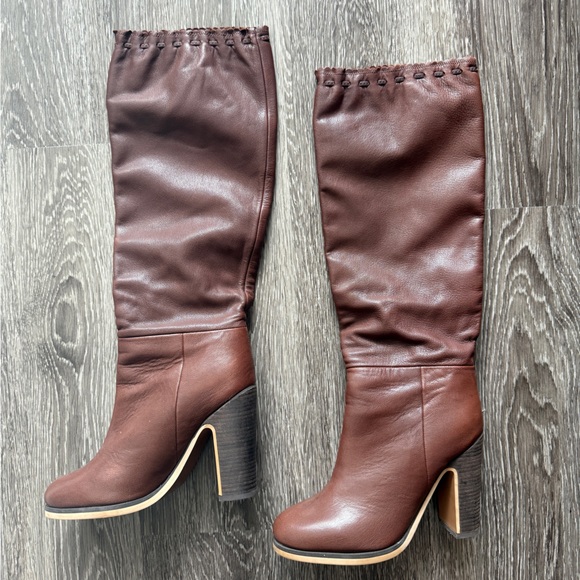 See By Chloe Brown Heeled Boots